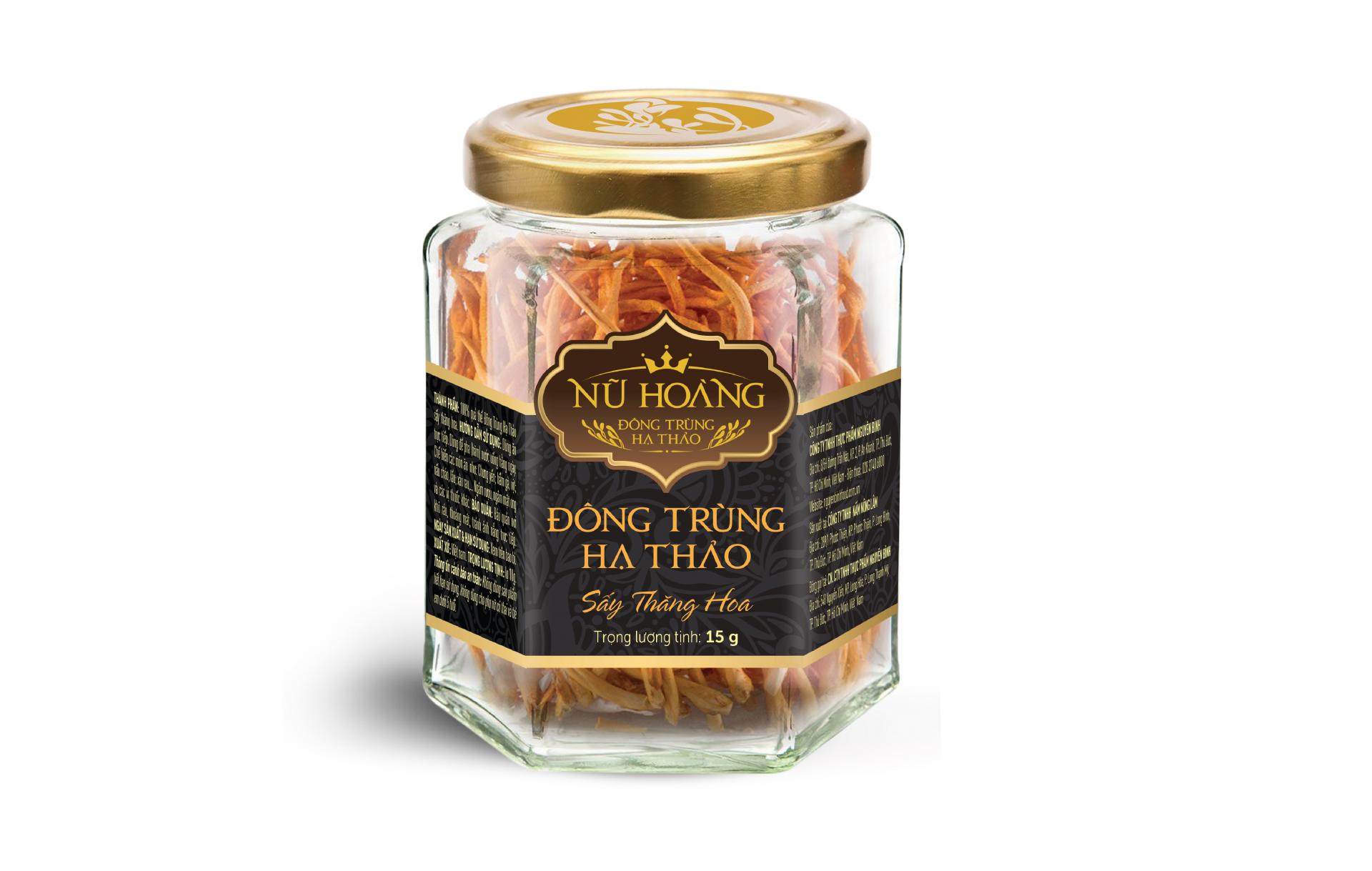 ĐÔNG TRÙNG HẠ THẢO NỮ HOÀNG SẤY THĂNG HOA - Hộp 15gram